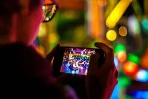 man using smartphone